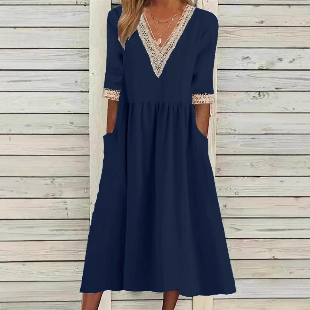 LÍVIA | MIDI – VESTIDO LONGO COM RENDA