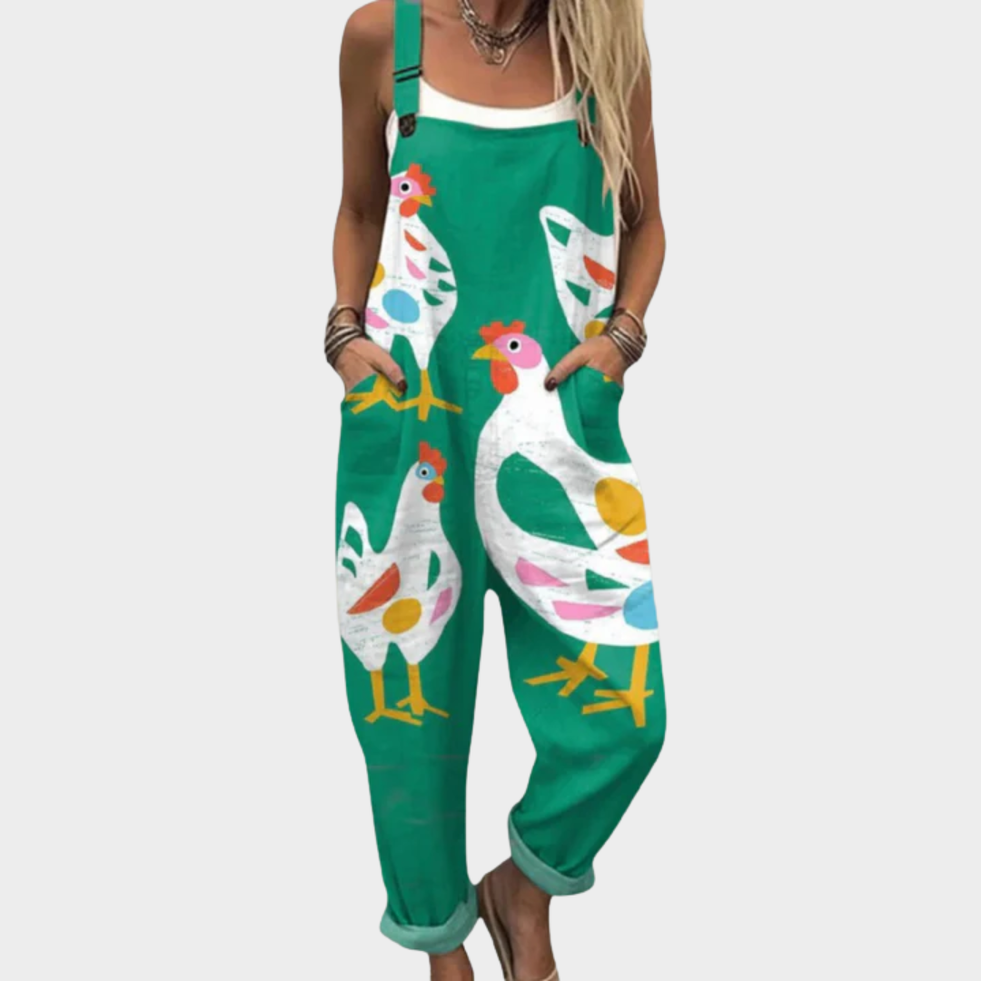 Macacão estampado confortável